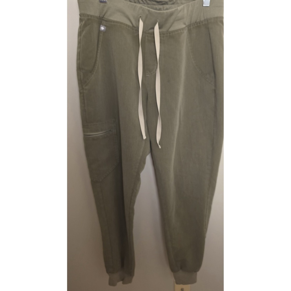 FIGS Technical Collection Women Scrub Jogger Pants Olive Green Size Small  Cargo